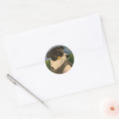 Jack the Nice Dog Ronde Sticker (Envelop)