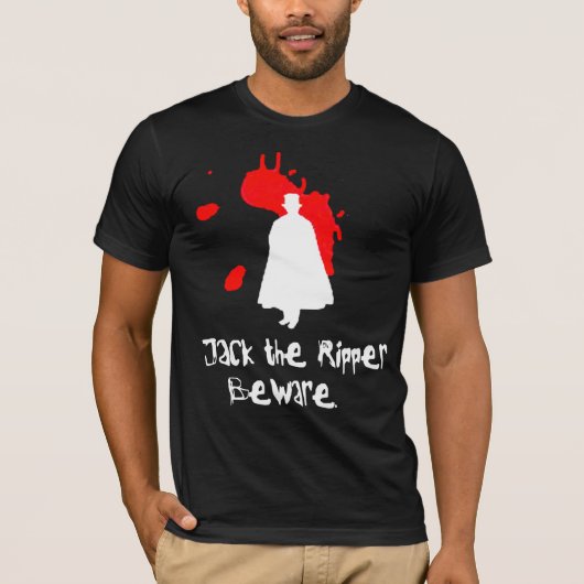 Jack the Ripper Beware T-shirt (Voorkant)