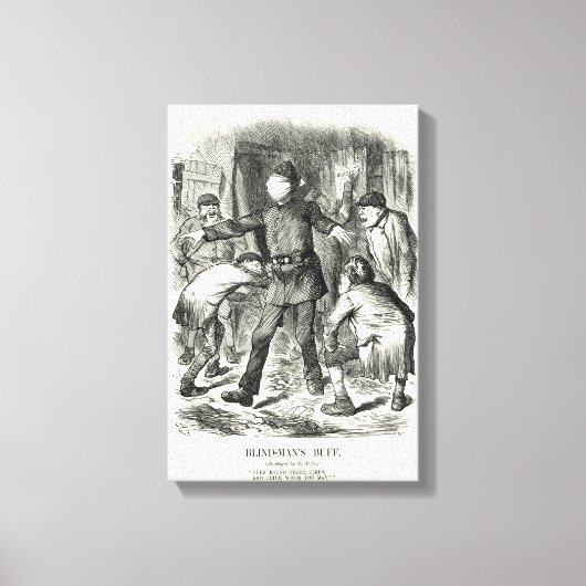Jack the Ripper - Blind Man's Buff, 1888 Canvas Afdruk (Voorkant)