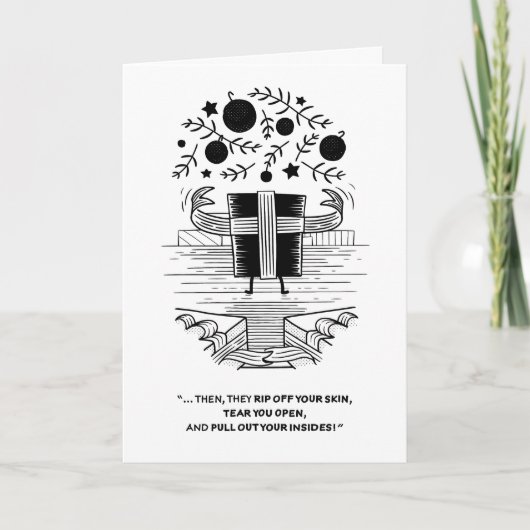 Jack the Ripper Feestdagen Kaart (Voorkant)