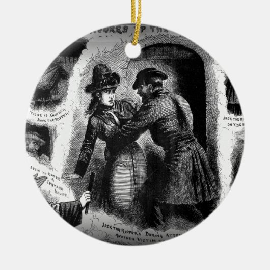Jack the Ripper-Illustrated Police News-Winslow Keramisch Ornament (Voorkant)