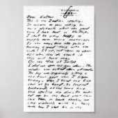 Jack The Ripper Letter Poster (Voorkant)