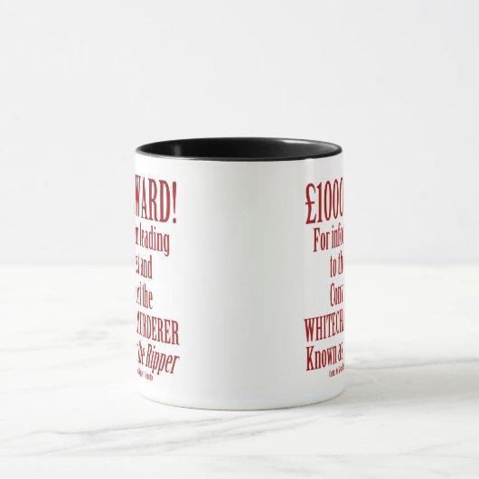 Jack the Ripper Reward Mok (Midden)