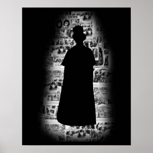 Jack the Ripper Silhouette Poster (Voorkant)