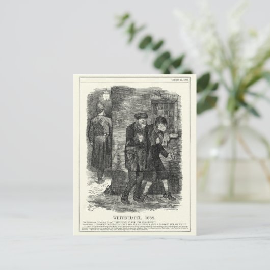 Jack the Ripper - Whitechapel, 1888 Briefkaart (Staand voorkant)
