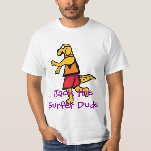 Jack the Surfer guy T-shirt (Voorkant)