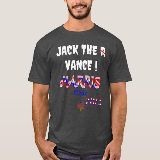 JACK THE VANCE KAMALA HARRIS W 2024 T-shirt (Voorkant)