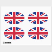 Jack van de Britse Unie Ovale Sticker (Vel)