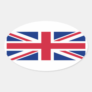 Jack van de Britse Unie Ovale Sticker
