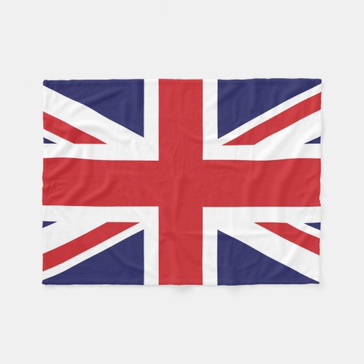 Jack van de Britse vlag Fleece Deken (Voorkant (Horizontaal))