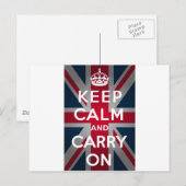 Jack van de Unie houdt kalm en draagt voort Briefkaart (Voorkant / Achterkant)