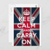 Jack van de Unie houdt kalm en draagt voort Briefkaart (Voorkant / Achterkant)