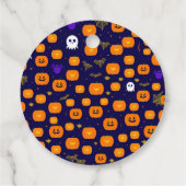 Jack van lantaarn Halloween Bedankjes Labels (Achterkant)