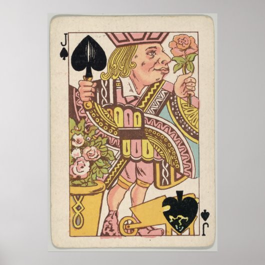 Jack van Spades die de Illustratie van de Kaart s Poster (Voorkant)