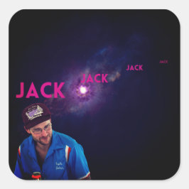 Jack - Zanglussen uit de ruimte Vierkante Sticker
