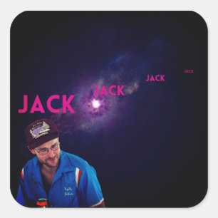 Jack - Zanglussen uit de ruimte Vierkante Sticker