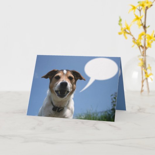 "Jack zegt" wenskaart - om het even welke Kaart (Gele Bloem)