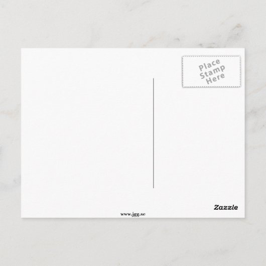 Jackaffe Briefkaart (Achterkant)