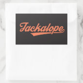 Jackalope ステッカー(長方形4枚入り) rechthoekige sticker (Tas)