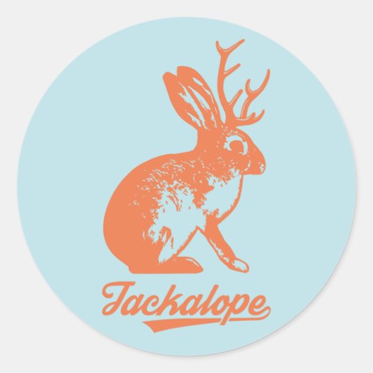 Jackalope ステッカ ー小20 枚 入 り20) ronde sticker (Voorkant)
