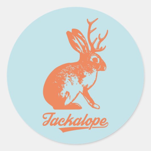 Jackalope ス ー (大6枚 カ) テ ronde sticker (Voorkant)