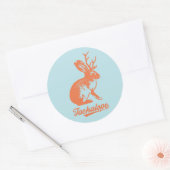 Jackalope ス ー (大6枚 カ) テ ronde sticker (Envelop)
