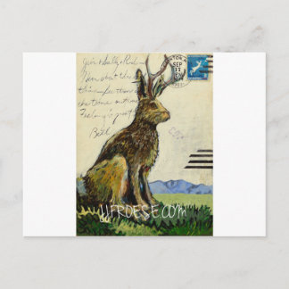 Jackalope #2 van James J. Froese Briefkaart