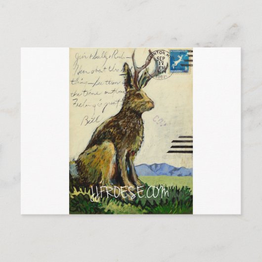 Jackalope #2 van James J. Froese Briefkaart (Voorkant)
