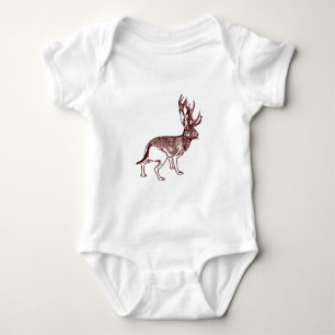 Jackalope Baby One Piece Baby Romper Bodysuit