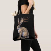 Jackalope Cryptid Animal Tote Bag (Dichtbij)