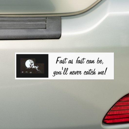 Jackalope Fast Bumpersticker (Op auto)