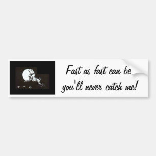Jackalope Fast Bumpersticker