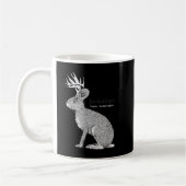 Jackalope Funny Rabbit Koffiemok (Links)