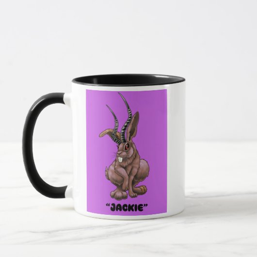 Jackalope "Jackie" Cryptid koffie mok (Links)