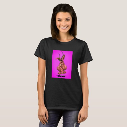Jackalope "Jackie" Cryptid T-shirt (Voorkant volledig)