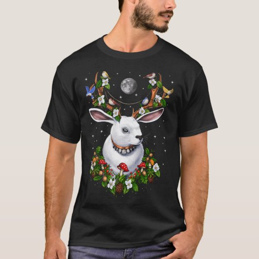 Jackalope Konijn T-shirt (Voorkant)
