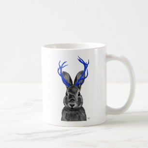 Jackalope met Blue Antlers Koffiemok
