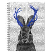 Jackalope met Blue Antlers Notitieboek (Voorkant)
