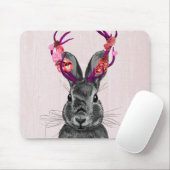 Jackalope met roze Antlers 2 Muismat (Met muis)