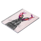 Jackalope met roze Antlers 2 Notitieboek (Linkerzijde)