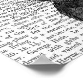 Jackalope met roze Antlers Poster (Hoek)