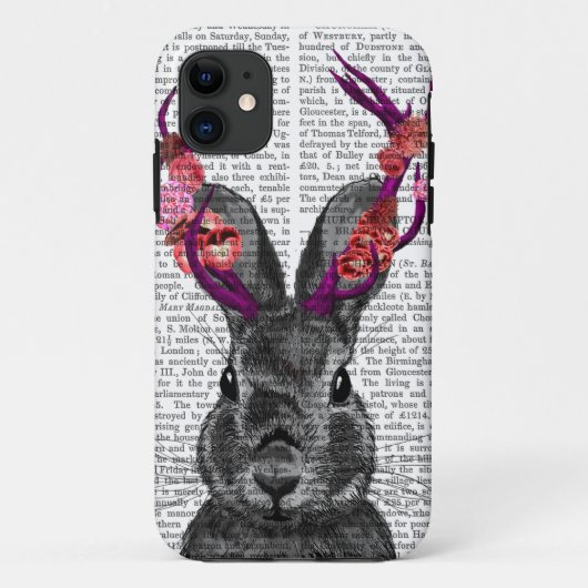 Jackalope met Roze Geweien Case-Mate iPhone Case (Achterkant)