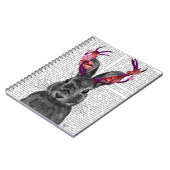 Jackalope met Roze Geweien Notitieboek (Linkerzijde)