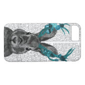Jackalope met Turquoise Antlers Case-Mate iPhone Case (Achterkant (Horizontaal))