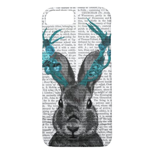 Jackalope met Turquoise Antlers Case-Mate iPhone Case (Achterkant)