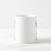 Jackalope met Turquoise Antlers Koffiemok (Center)