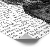 Jackalope met Turquoise Antlers Poster (Hoek)