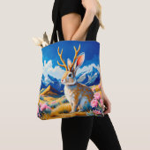 Jackalope Myth Legend Canvas Book Tote Bag (Dichtbij)