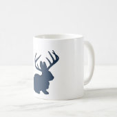 Jackalope Navy Blue Koffiemok (Voorkant rechts)