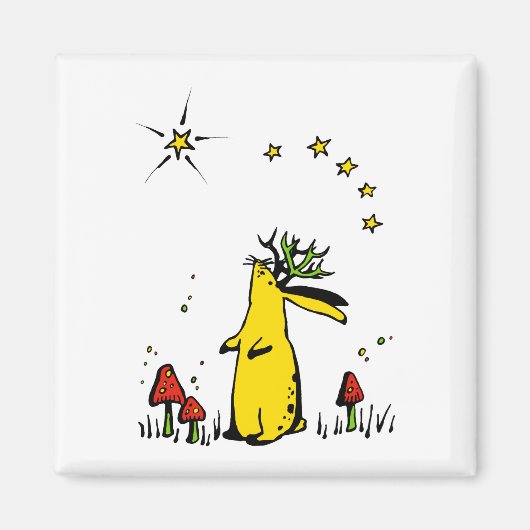 Jackalope Night Magneet (Voorkant)